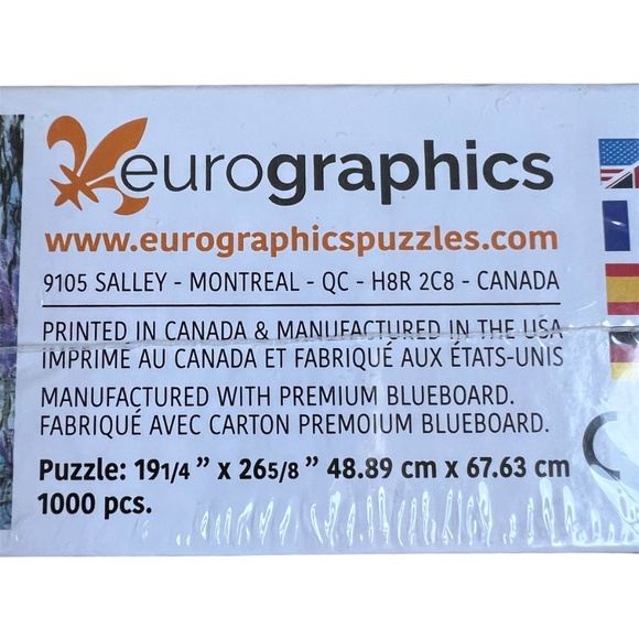 Jigsaw Puzzle Eurographics Claude Monet Water Lillies 1000 Piece New Sealed - Picture 4 of 5